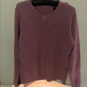 Lord and Taylor two ply cashmere Purple Women's Sweater